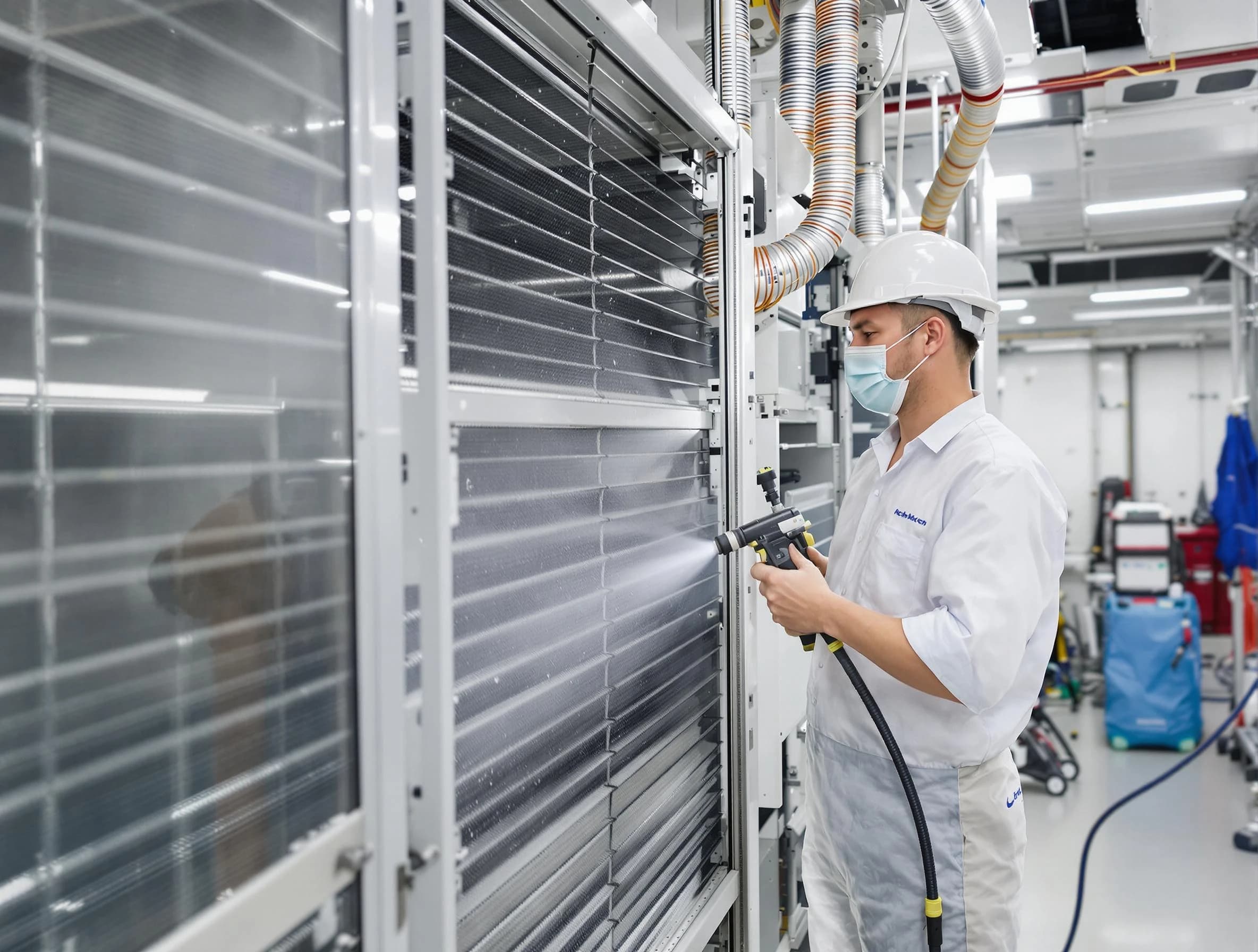 Professional AC coil cleaning by Morrow Air Duct Cleaning in Morrow