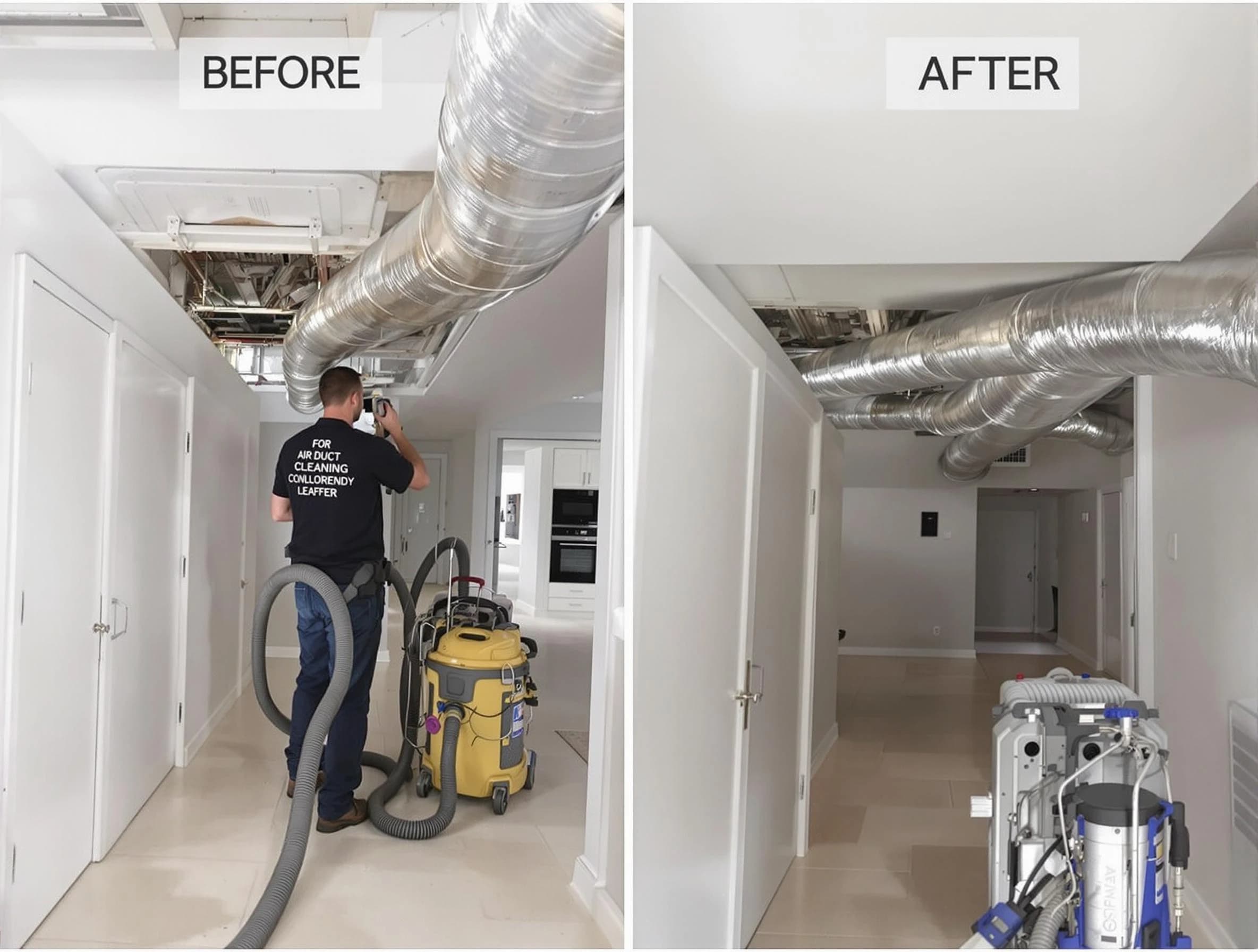 Morrow Air Duct Cleaning professional performing thorough air duct cleaning in Morrow