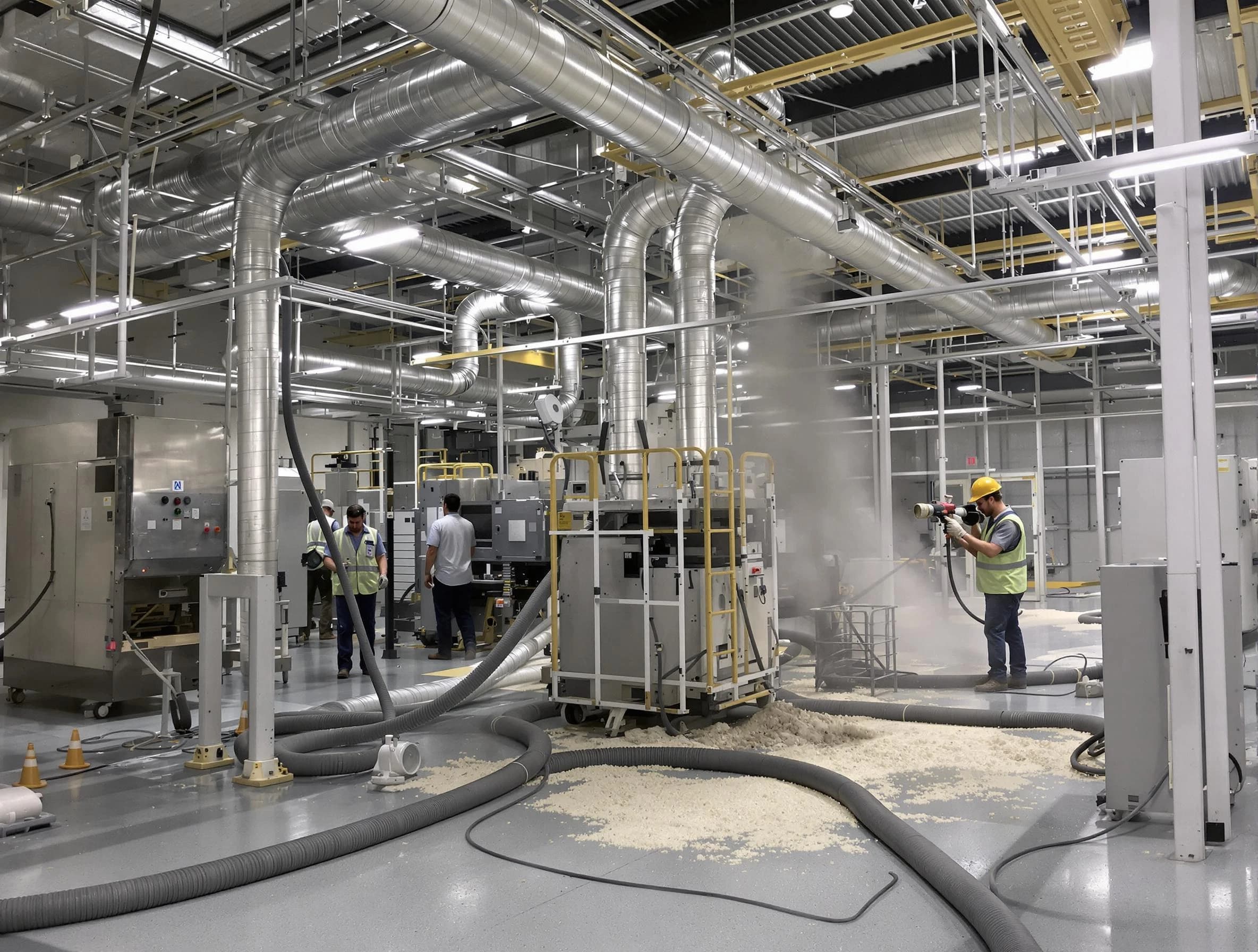 Heavy-duty industrial duct cleaning by Morrow Air Duct Cleaning in Morrow