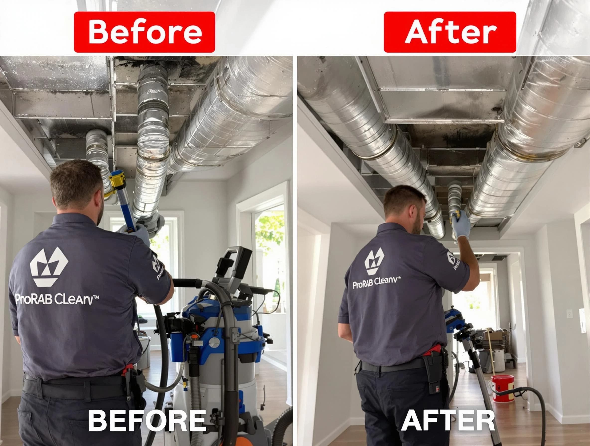 Morrow Air Duct Cleaning expert performing thorough residential duct cleaning in a Morrow home