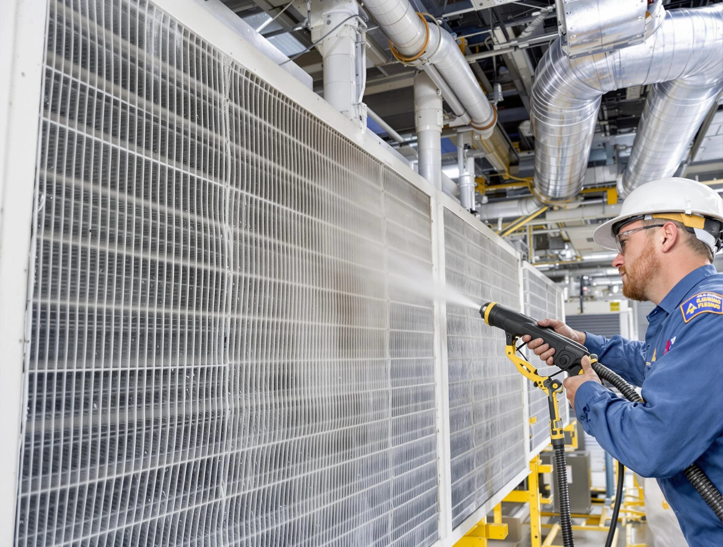 Professional commercial coil cleaning by Morrow Air Duct Cleaning in Morrow