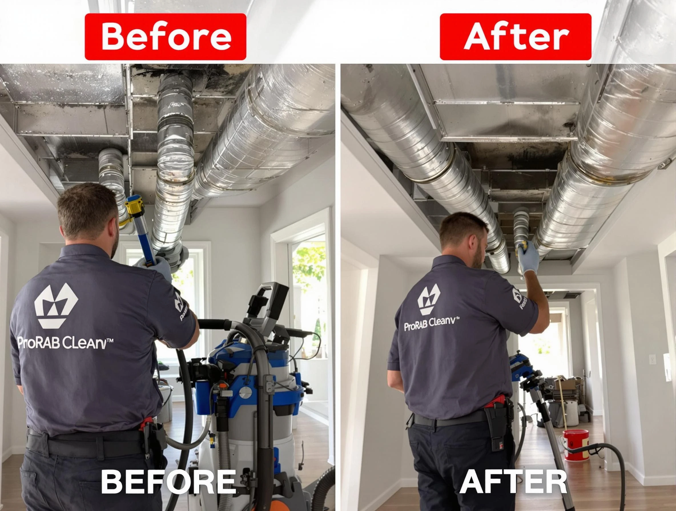 Morrow Air Duct Cleaning expert performing thorough residential duct cleaning in a Morrow home